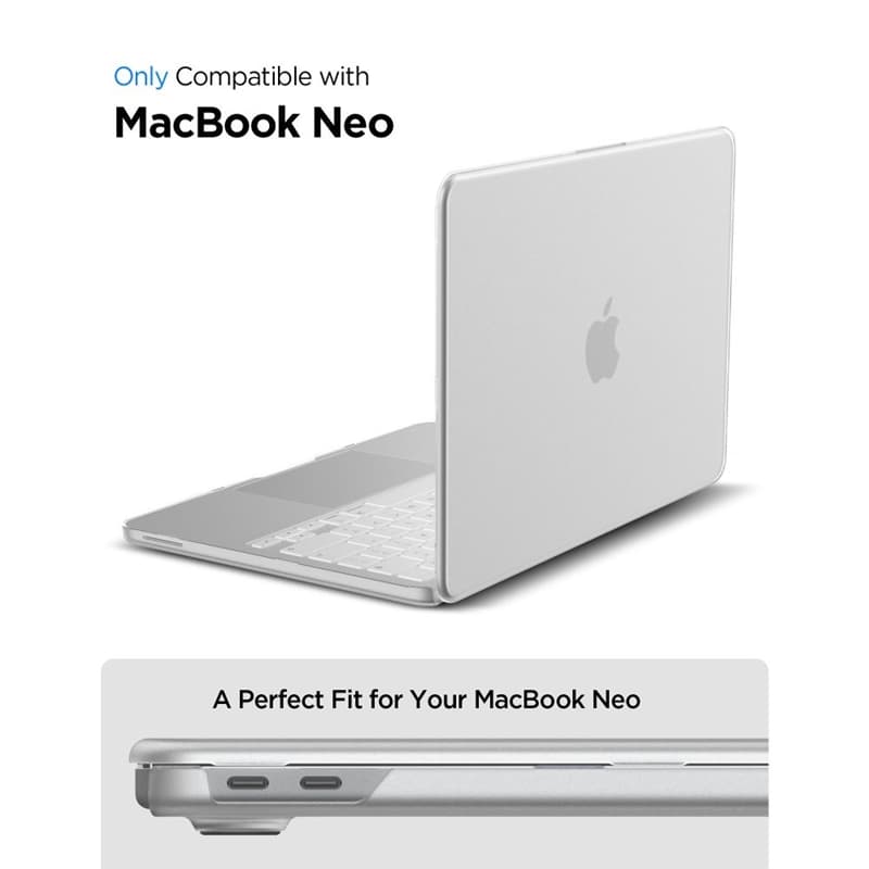 Spigen AirSkin - MacBook Neo Case (Frost Clear) 5