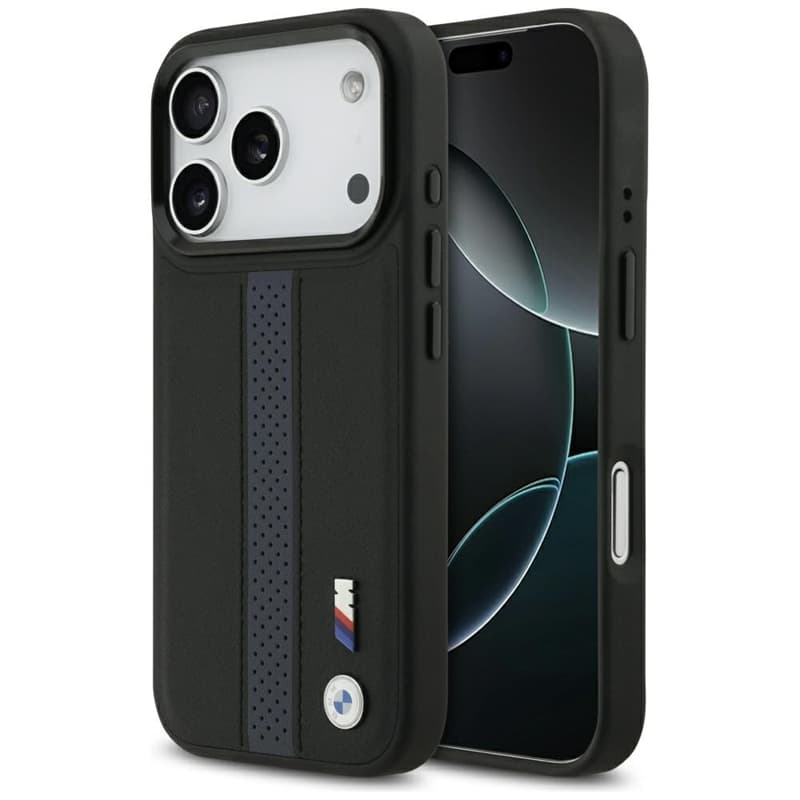 BMW M Perforated Stripe Logo MagSafe - iPhone 17 Pro Case (Blue) 1