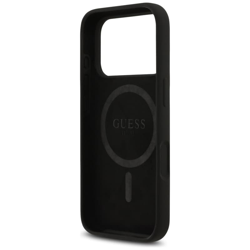Guess Silicone Triangle Logo MagSafe - Case iPhone 17 Pro (black) 7