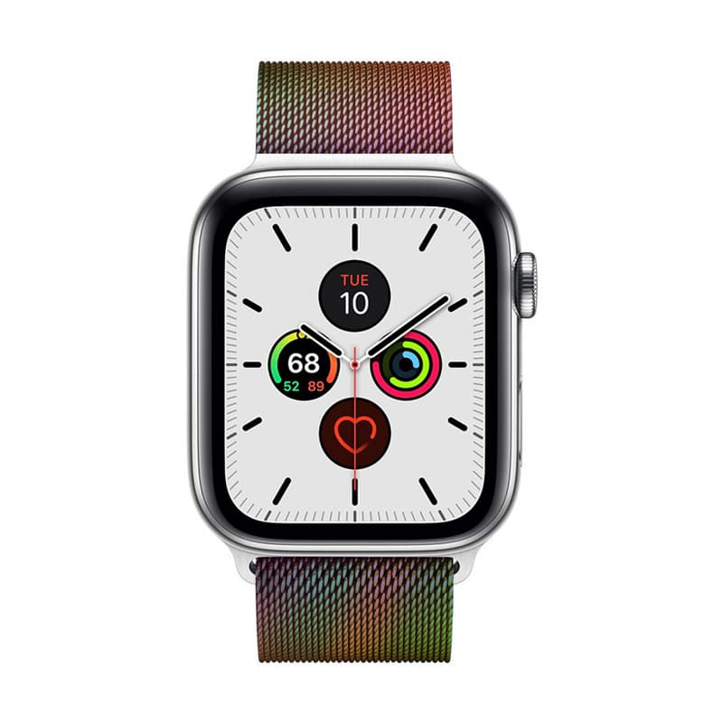 Crong Milano Steel - Stainless Steel Strap for Apple Watch 38/40/41/42 mm (Iridescent) 7