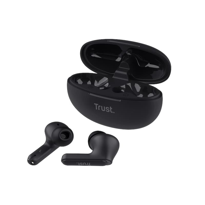 Trust Yavi - Wireless In-Ear Bluetooth TWS Earbuds with Charging Case & ENC (Black) 3