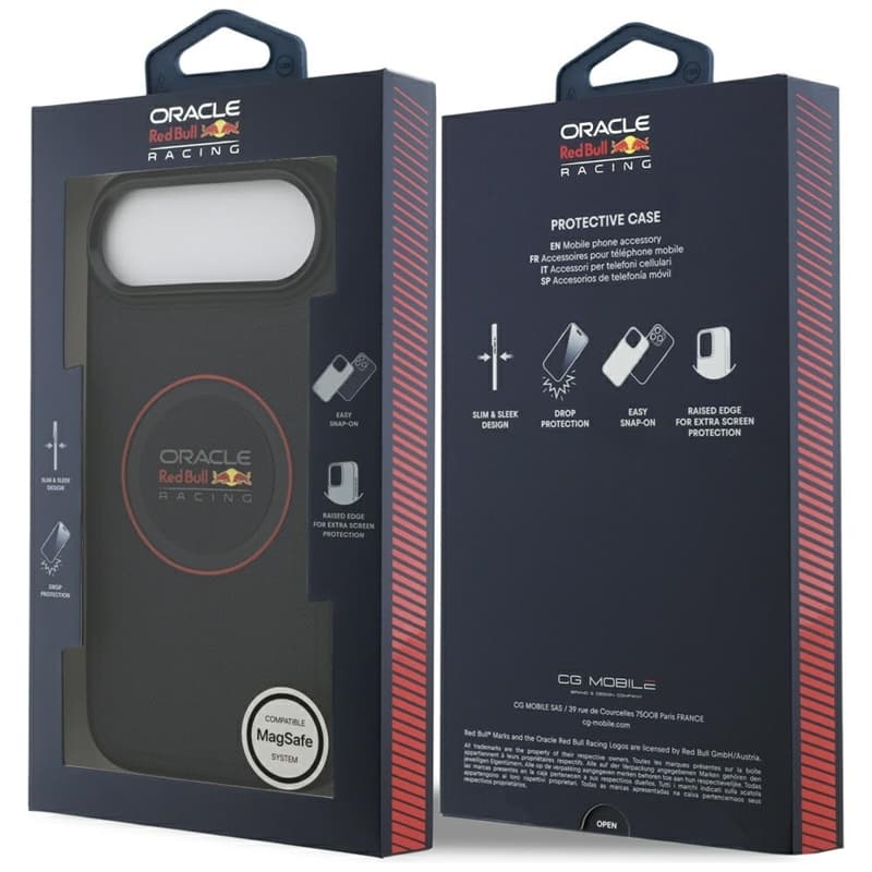 Red Bull Meshed Red Ring & Metal Buttons MagSafe - iPhone Air Case (Navy Blue) 8