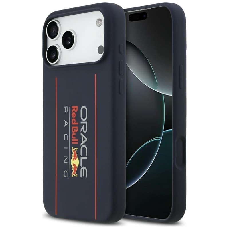 Red Bull Silicone Oversize Vertical Logo MagSafe - iPhone 17 Pro Max Case (Navy Blue) 1