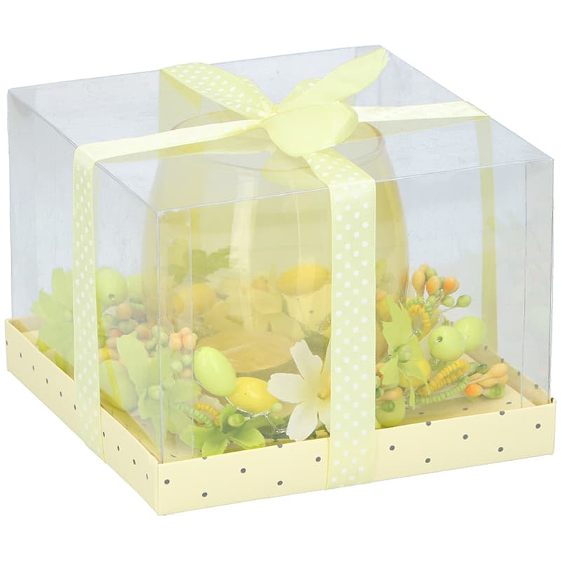 Arti Casa - Candle in Glass Easter 11 cm (Yellow) 2