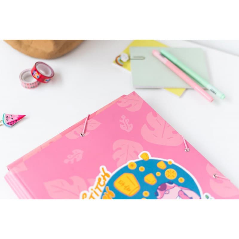 Disney Stitch - Folder / folder with elastic band A4 (24 x 34 cm) 4
