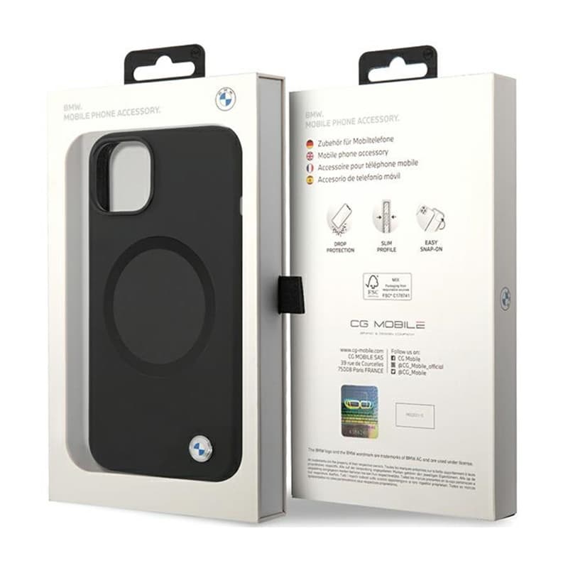 BMW Signature Liquid Silicone MagSafe - Case for iPhone 14 (black) 8