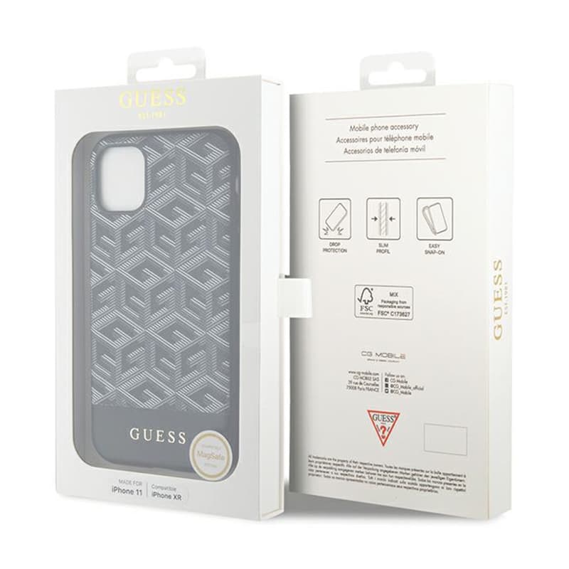 Guess GCube Stripes MagSafe - Case for iPhone 11 (Black) 8