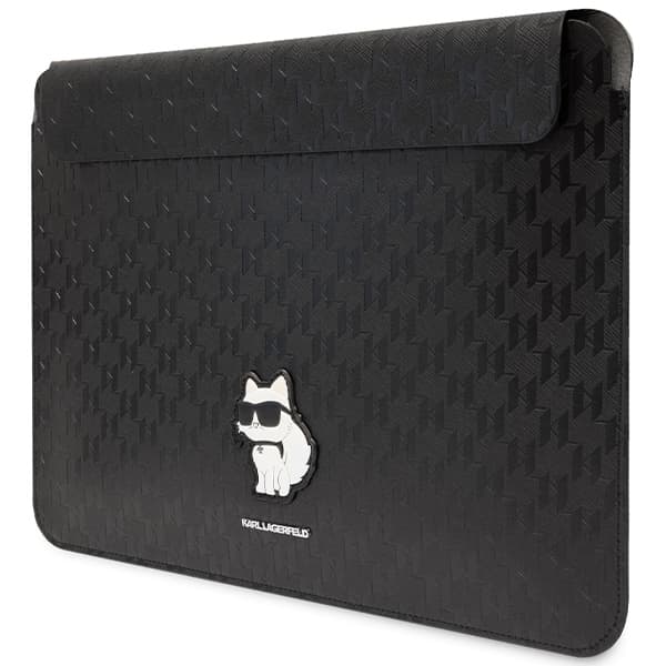Karl Lagerfeld NFT Saffiano Monogram Ikonik Choupette Sleeve - 14" Notebook Case (Black) 2