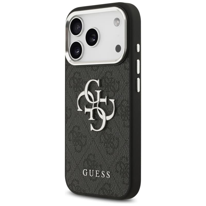 Guess 4G Big 4G Classic Logo - Case iPhone 17 Pro (Black / Silver) 2