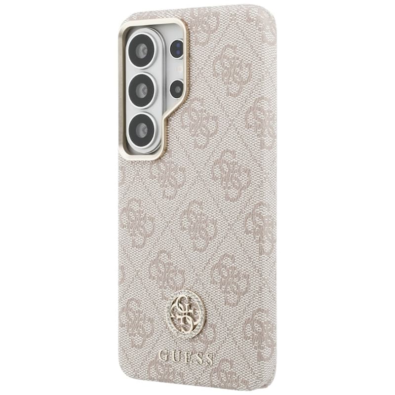 Guess 4G Rhinestone Round Logo MagSafe - Samsung Galaxy S26 Ultra Case (Pink) 2