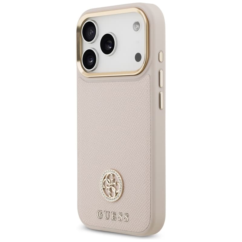 Guess Grained Strass Logo MagSafe - Case iPhone 17 Pro (pink) 2