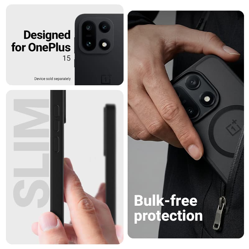 Crong Hybrid Matte Magnetic - MagSafe Case OnePlus 15 (Black) 2