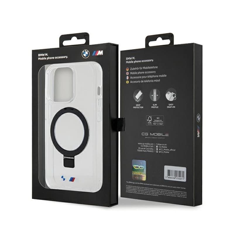 BMW Ring Stand M Collection MagSafe - Case for iPhone 15 Pro (Clear) 8