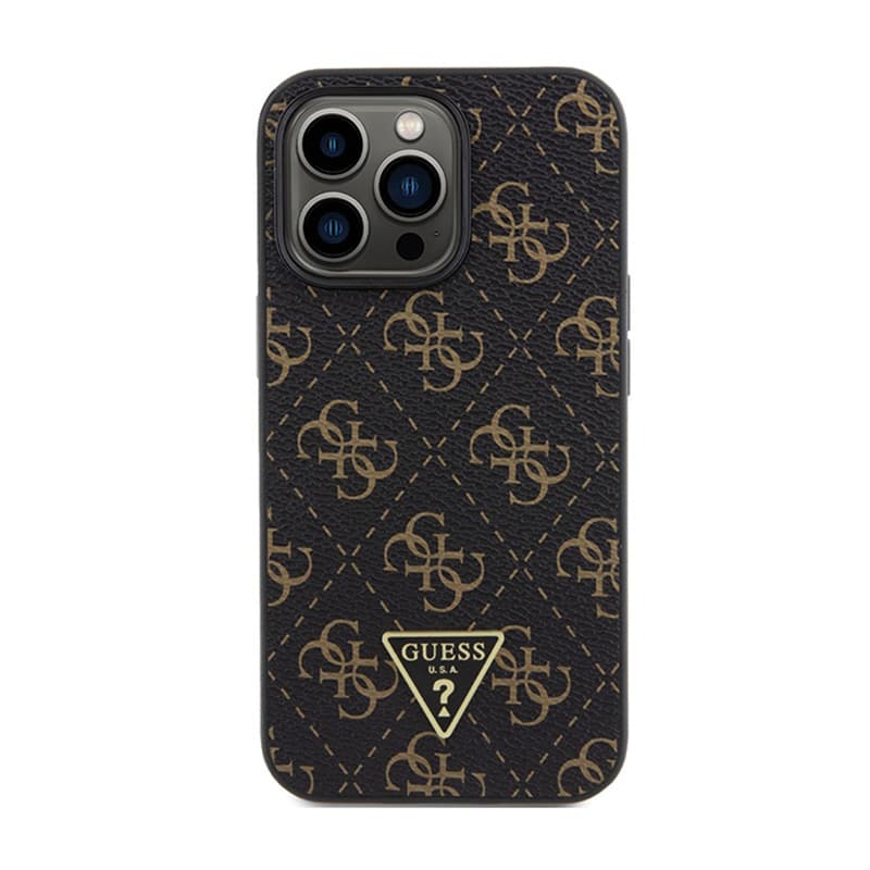 Guess 4G Triangle Metal Logo - Case for iPhone 14 Pro Max (black) 3