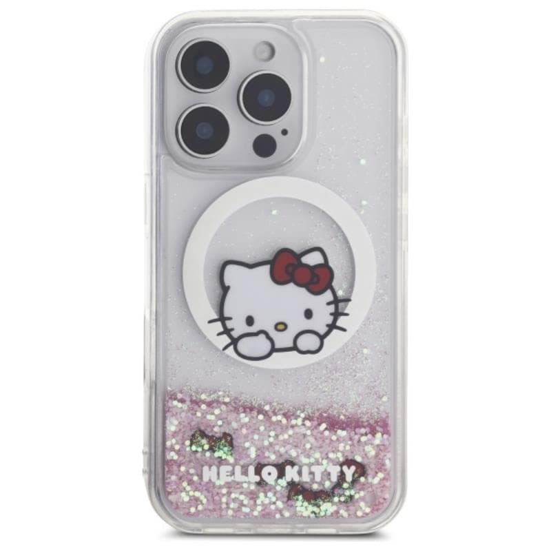 Hello Kitty Liquid Glitter Sweet Kitty Bows MagSafe - Case for iPhone 16 Pro Max (white) 3