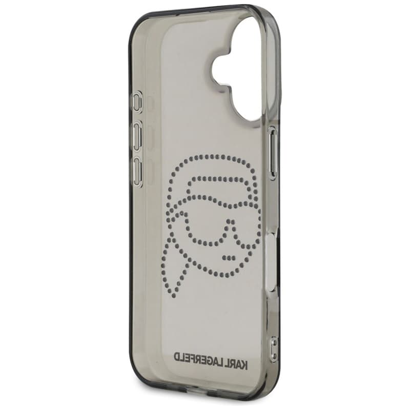 Karl Lagerfeld IML Rhinestones Karl Head - Case for iPhone 16 (black) 7