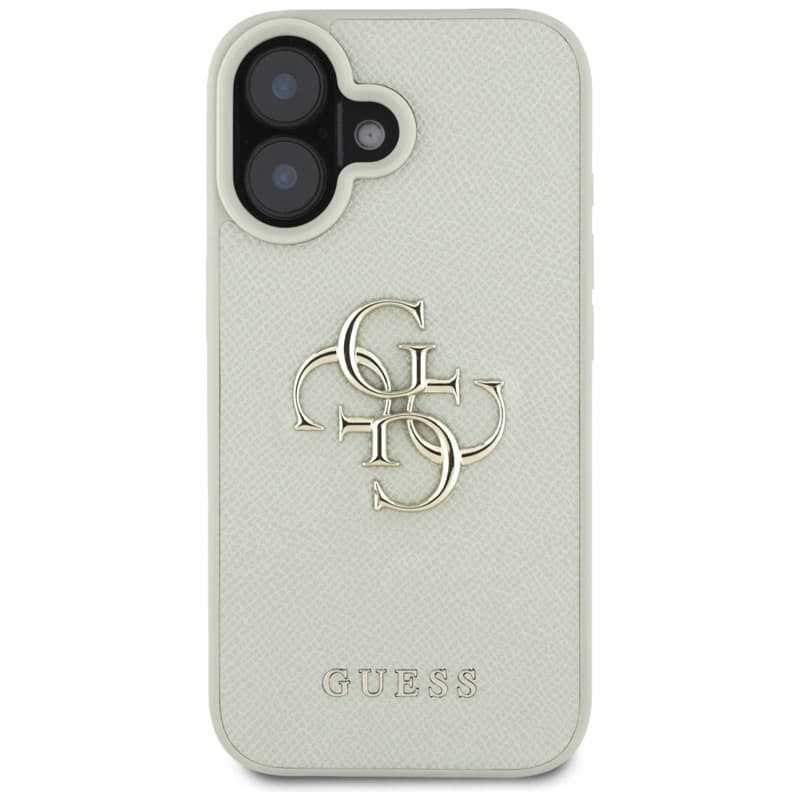 Guess Grained Big 4G Logo Small Classic Logo - Case for iPhone 16 (green) 3