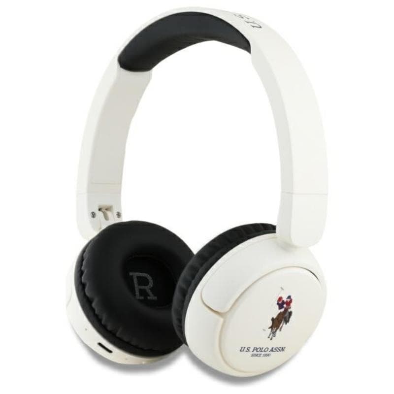 US Polo Assn DH Color Logo - Wireless Over-Ear Bluetooth Headphones V5.3 (white) 1