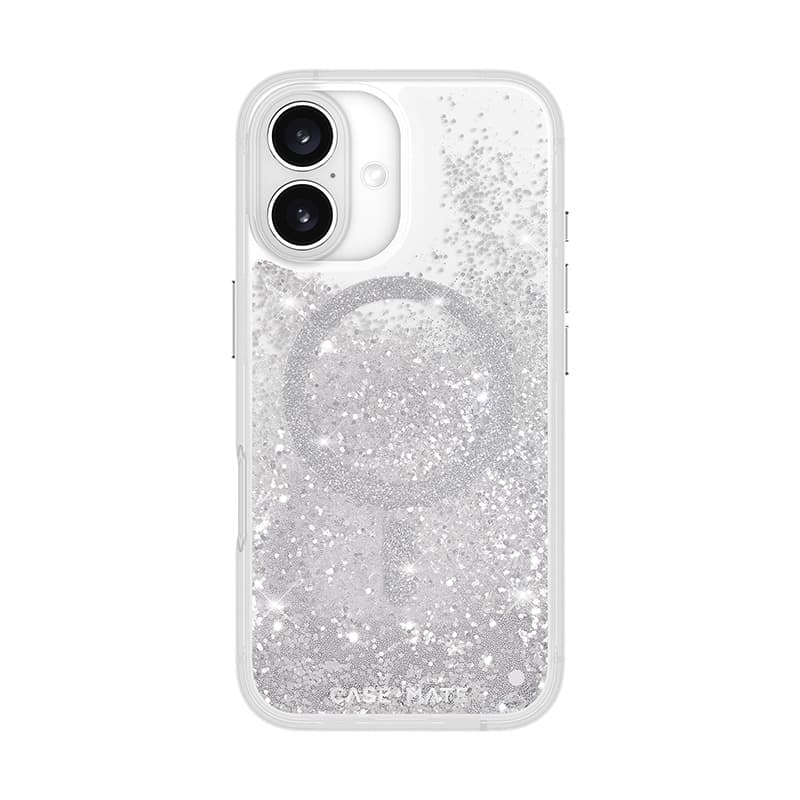 Case-Mate Waterfall MagSafe - Case for iPhone 16 (Silver) 2