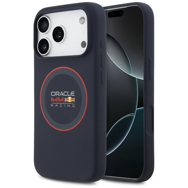 Red Bull Silicone Red Ring MagSafe - iPhone 17 Pro Case (Navy Blue) 1