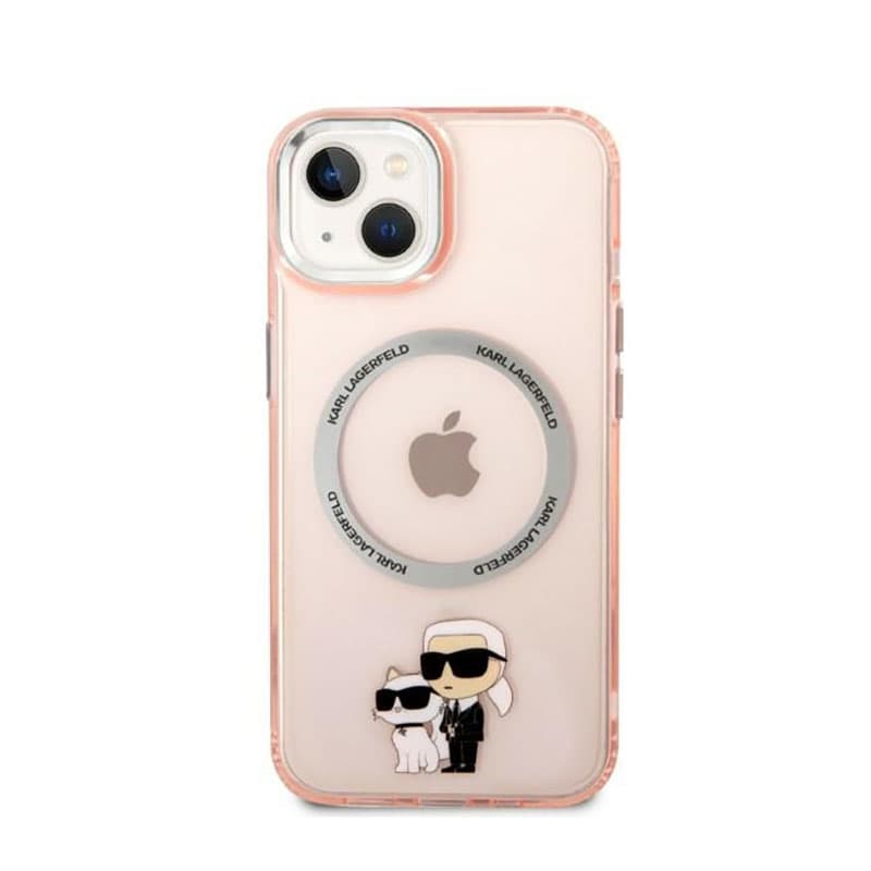 Karl Lagerfeld IML NFT Karl & Choupette MagSafe - Case for iPhone 14 Plus (Pink) 3