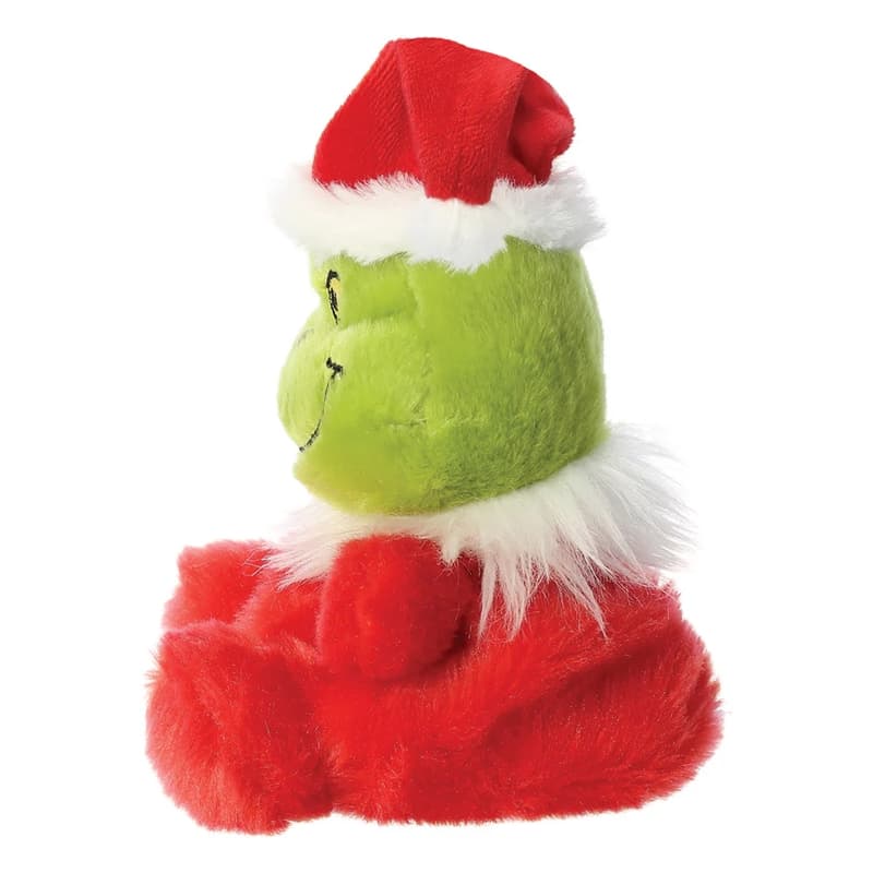 Grinch - Plush toy / cuddly sitting Grinch in Santa Claus outfit 13 cm from the Palm Pals collection Eco-Friendly 4