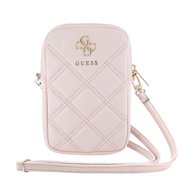 Guess Zip Quilted 4G - Phone bag (pink) 2
