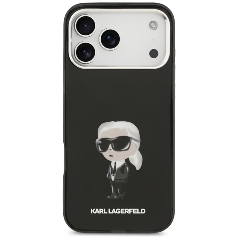Karl Lagerfeld IML Aquarelle Karl & Logo MagSafe - Case iPhone 17 Pro Max (Black) 3