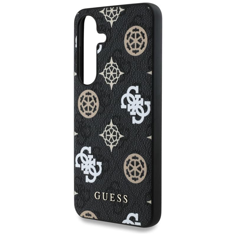 Guess 4G Printed Colored Peony Pattern MagSafe - Case for Samsung Galaxy S25 (black) 6