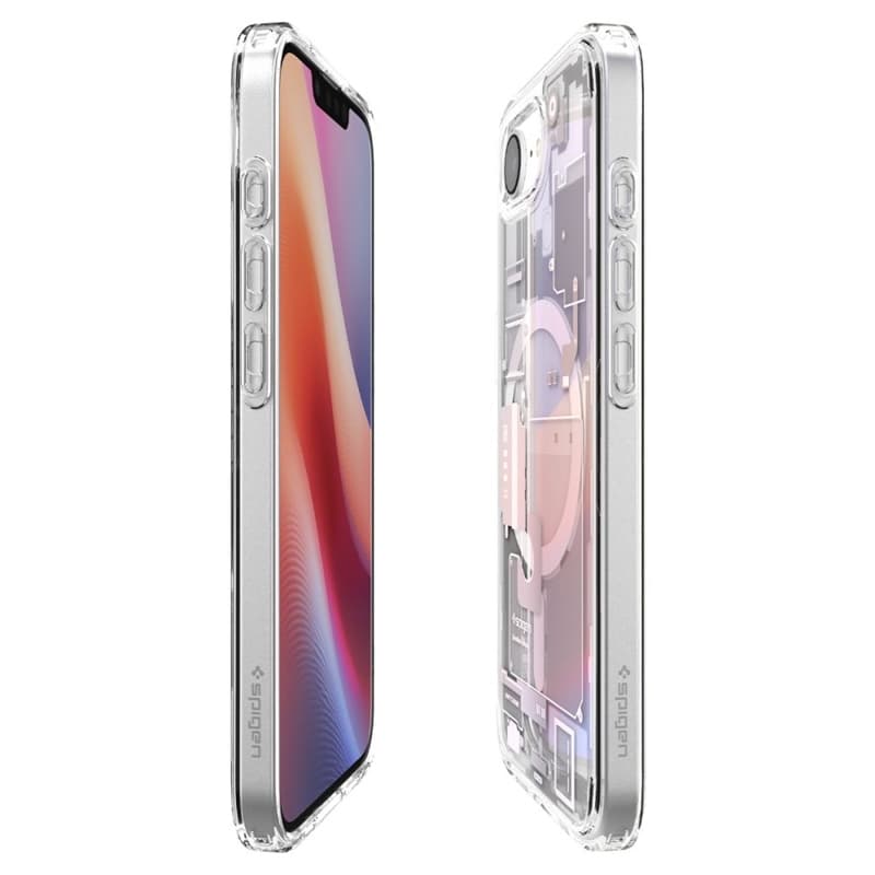 Spigen Ultra Hybrid Mag MagSafe - Case for iPhone 17e / 16e (Zero One White) 7