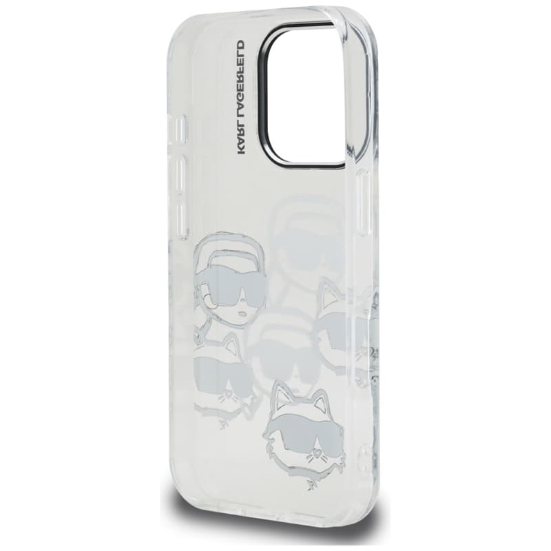 Karl Lagerfeld IML Multi K&C Head Pattern - Case for iPhone 16 Pro (transparent) 7