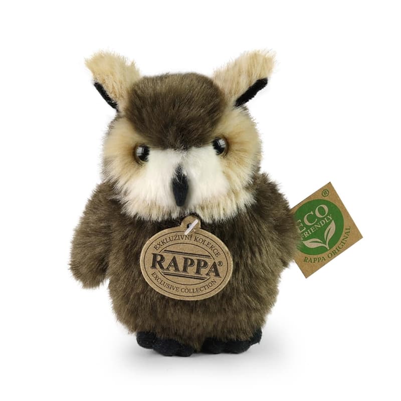 Rappa - Plush Realistic Toy Owl 13 cm Eco-Friendly 1