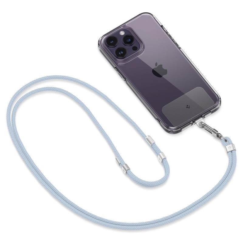 Spigen Universal Strap Set Crossbody & Wrist - Phone Strap for Shoulder & Wrist (Mute Blue) 4