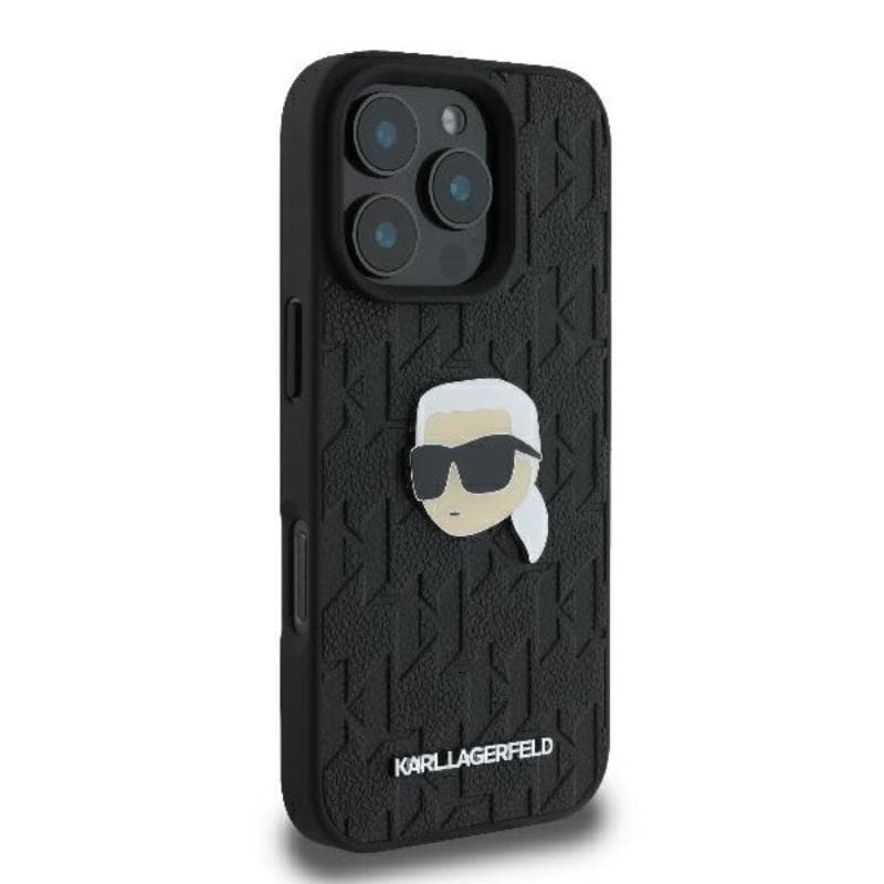 Karl Lagerfeld Monogram Karl Head Pin - Case for iPhone 16 Pro Max (black) 4