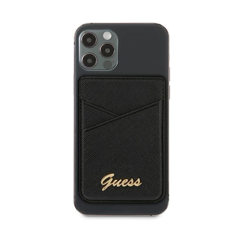 Guess Wallet Card Slot MagSafe Saffiano - Magnetic Wallet (black) 2