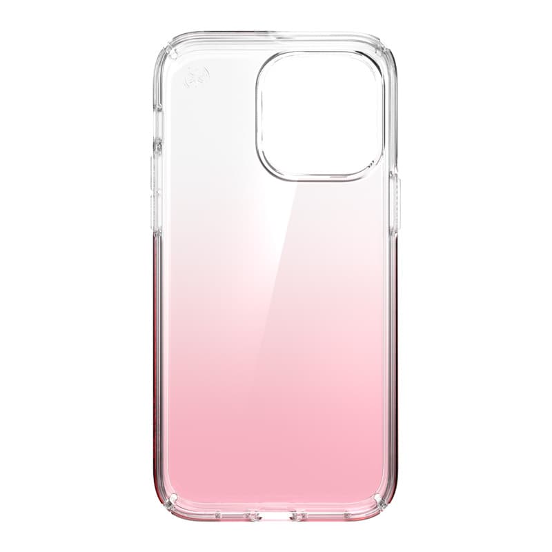 Speck Presidio Perfect-Clear + Ombre - iPhone 14 Pro Max Case with MICROBAN Coating (Clear / Vintage Rose Fade) 6