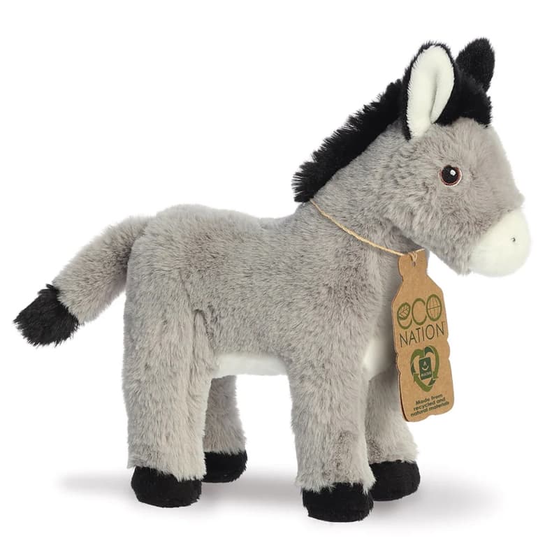 Eco Nation – Plush Toy / Cuddly Donkey 22 cm Eco-Friendly 2