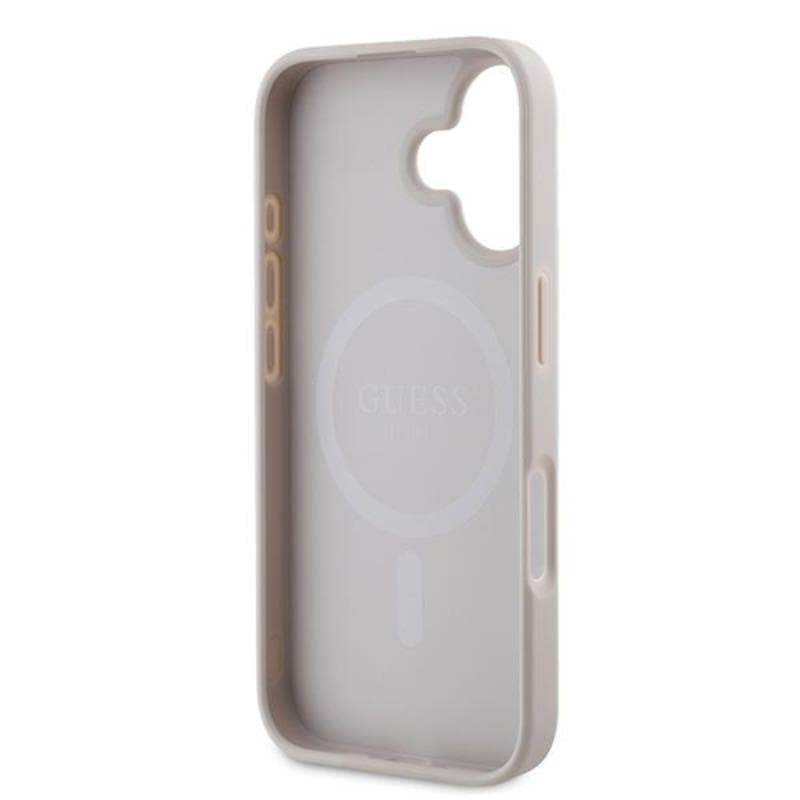 Guess Saffiano Peony Classic Logo MagSafe - Case iPhone 16 Plus (pink) 7