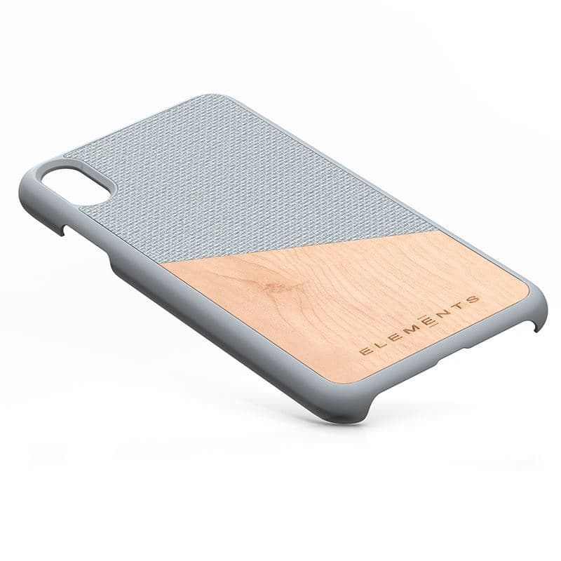 Nordic Elements Original Hel - Case for iPhone Xs Max with real maple wood (Light Grey) 2
