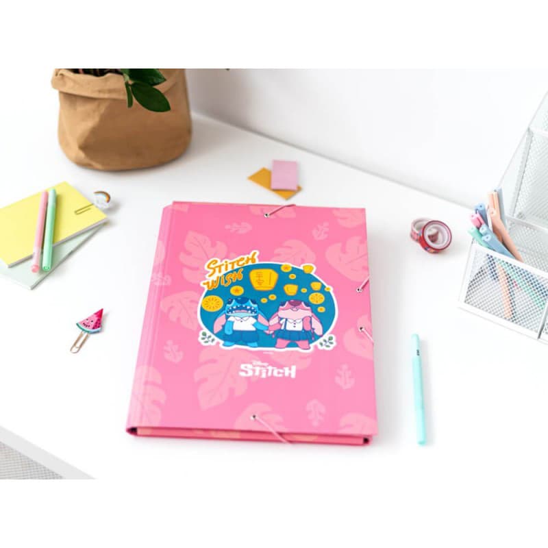 Disney Stitch - Folder / folder with elastic band A4 (24 x 34 cm) 6
