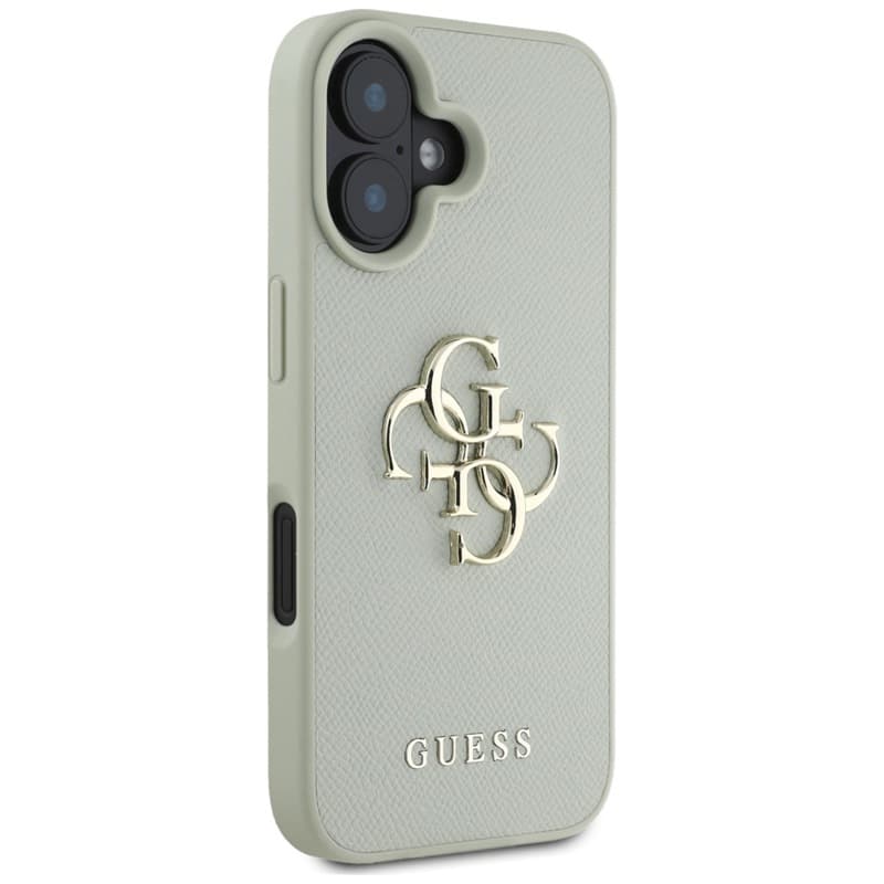Guess Grained Big 4G Logo Small Classic Logo - Case for iPhone 16 (green) 4
