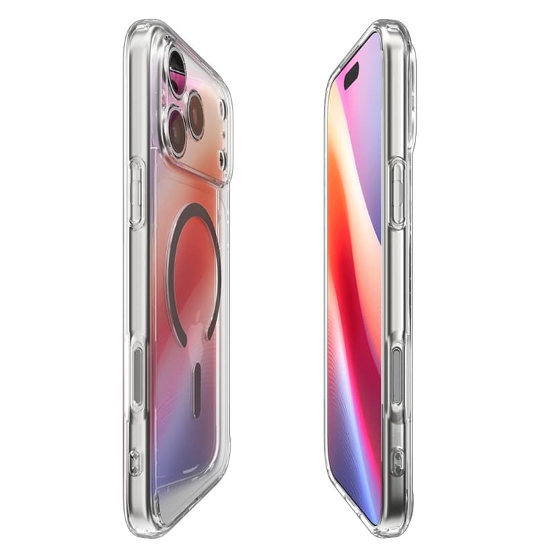Spigen Ultra Hybrid Mag MagSafe - Case for iPhone 17 Pro Max (Clear/Graphite) 6