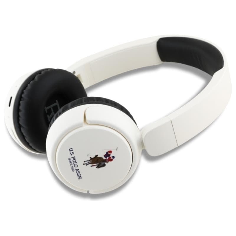 US Polo Assn DH Color Logo - Wireless Over-Ear Bluetooth Headphones V5.3 (white) 2
