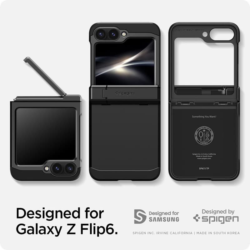 Spigen Tough Armor Pro - Case for Samsung Galaxy Z Flip 6 (Black) 7