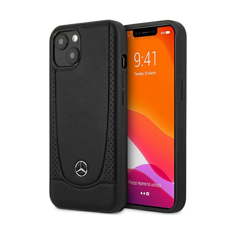 Mercedes Leather Urban Line - Case for iPhone 15 Plus (Black) 1