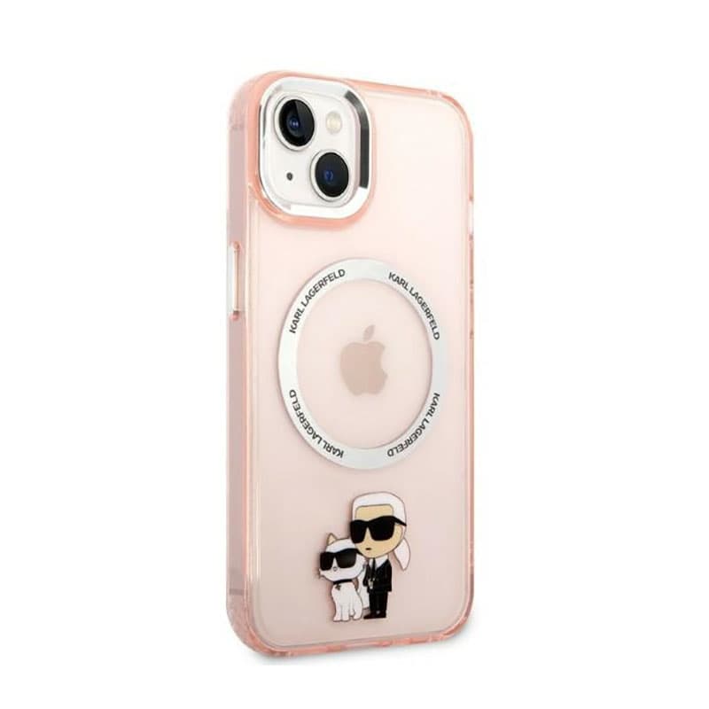 Karl Lagerfeld IML NFT Karl & Choupette MagSafe - Case for iPhone 14 Plus (Pink) 4