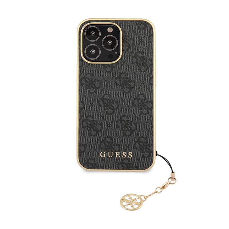 Guess 4G Charms Collection - Case for iPhone 14 Pro (Grey) 3