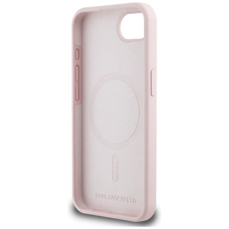 Karl Lagerfeld Silicone Karl & Choupette Heads MagSafe - Case for iPhone 16e (pink) 7