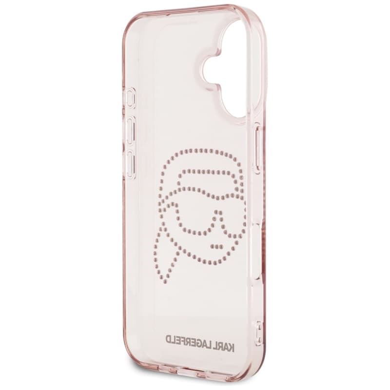 Karl Lagerfeld IML Rhinestones Karl Head - Case for iPhone 16 (pink) 7
