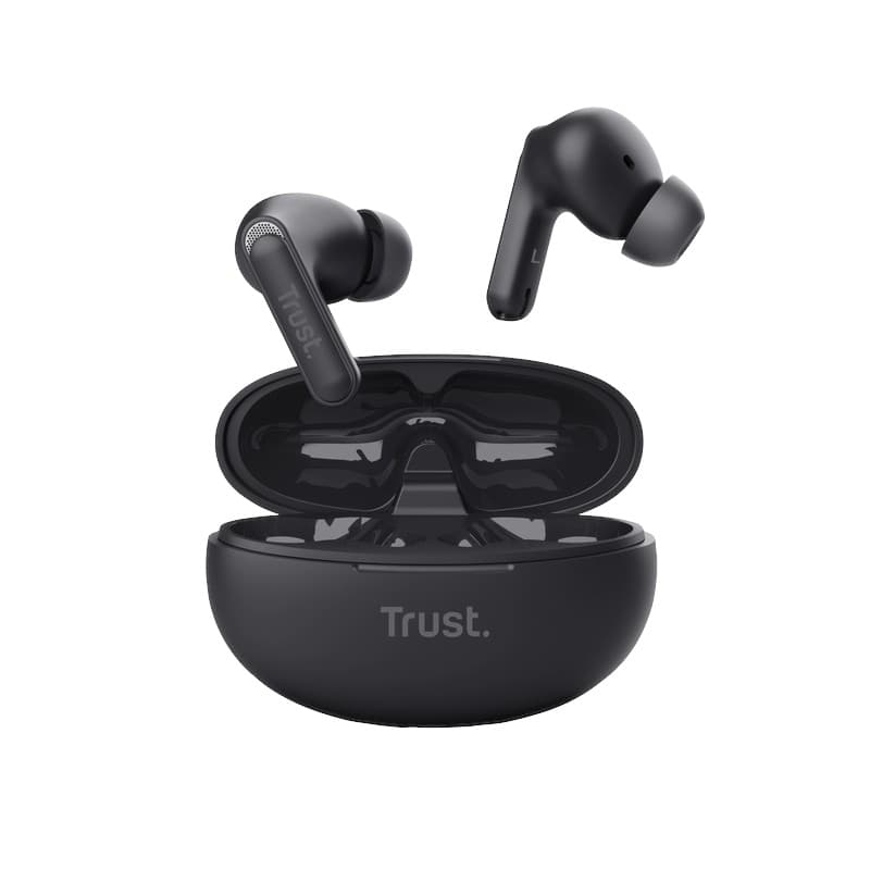 Trust Yavi - Wireless In-Ear Bluetooth TWS Earbuds with Charging Case & ENC (Black) 6